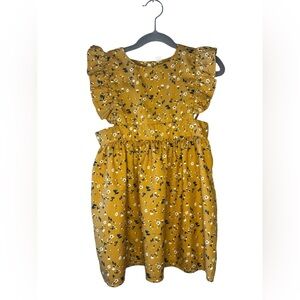 Mustard Yellow Girls Dress | size 120 or 5-6T